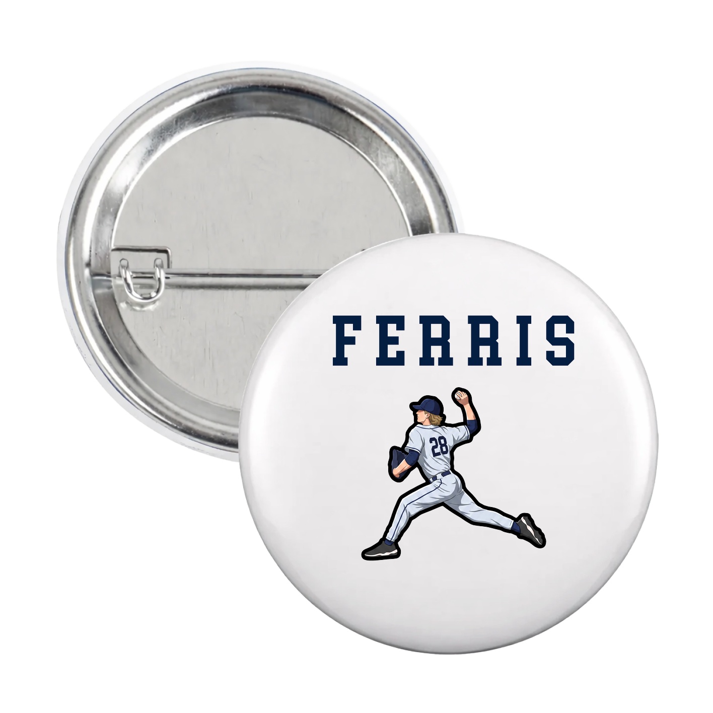 Game Day Button — Shirsey in White