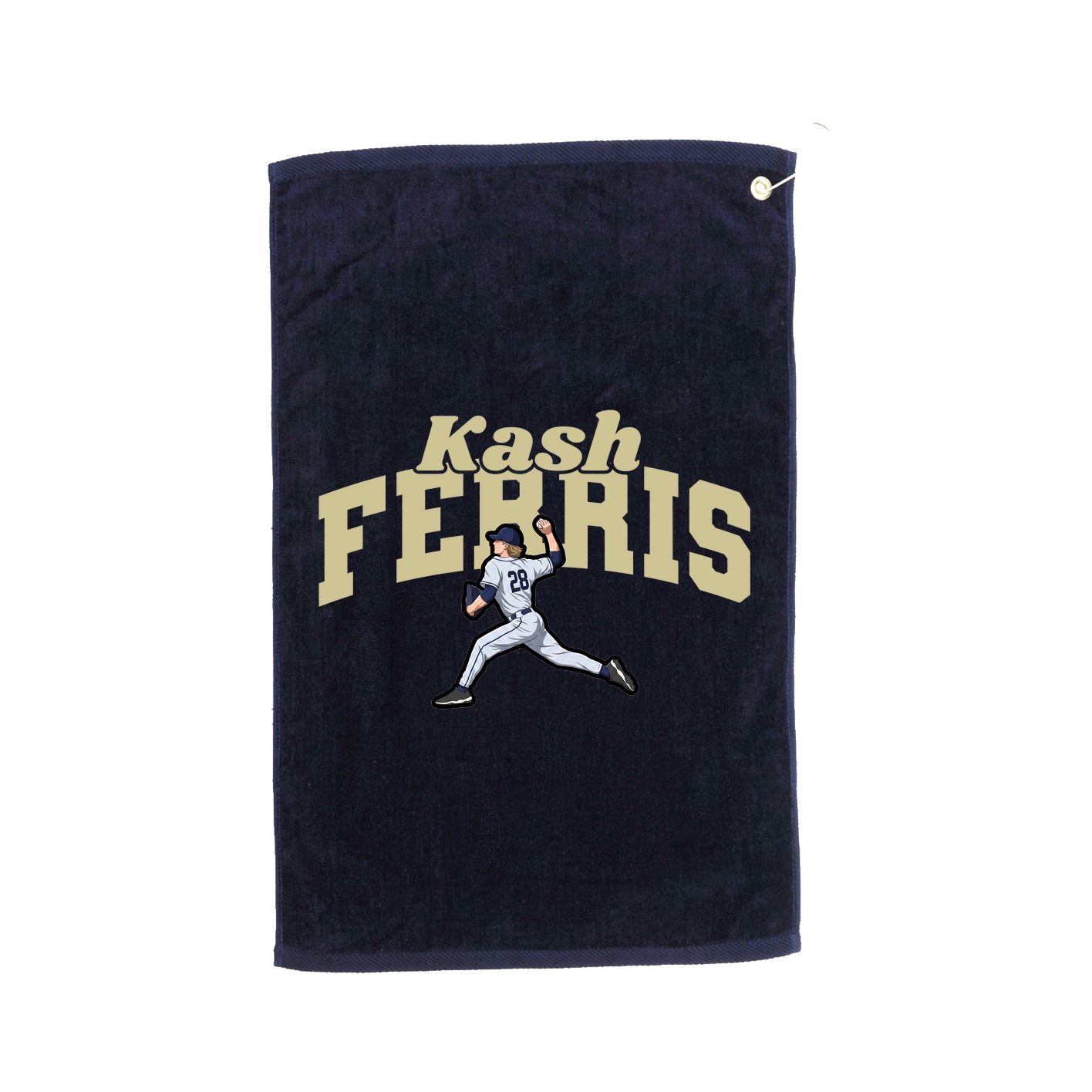 Golf Towel — Signature Arch in Navy