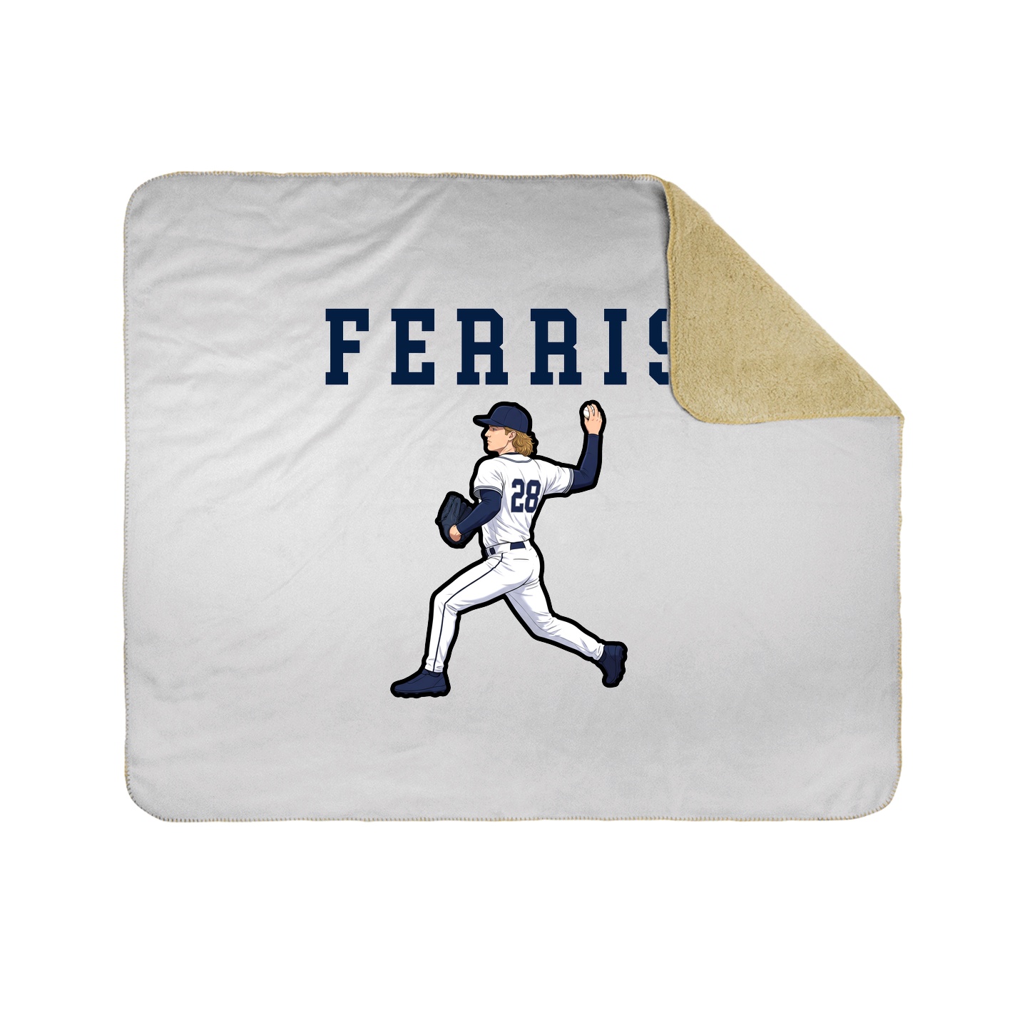 Throw Blanket — Shirsey in White