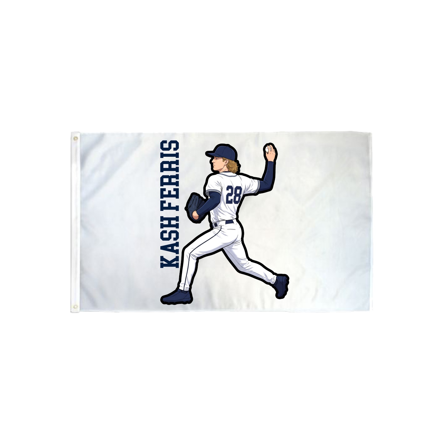 3x5 Flag — Name Vertical in Classic