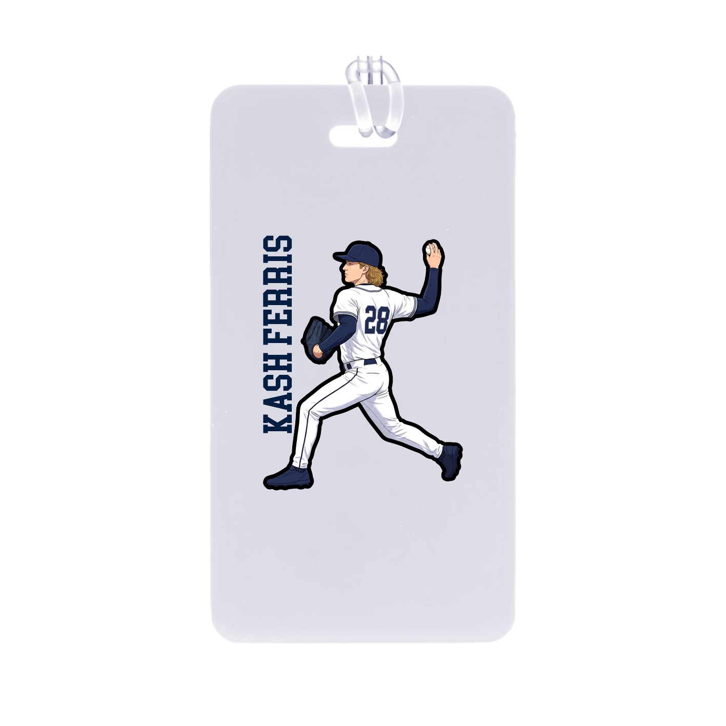 Bag Tag — Name Vertical in Classic
