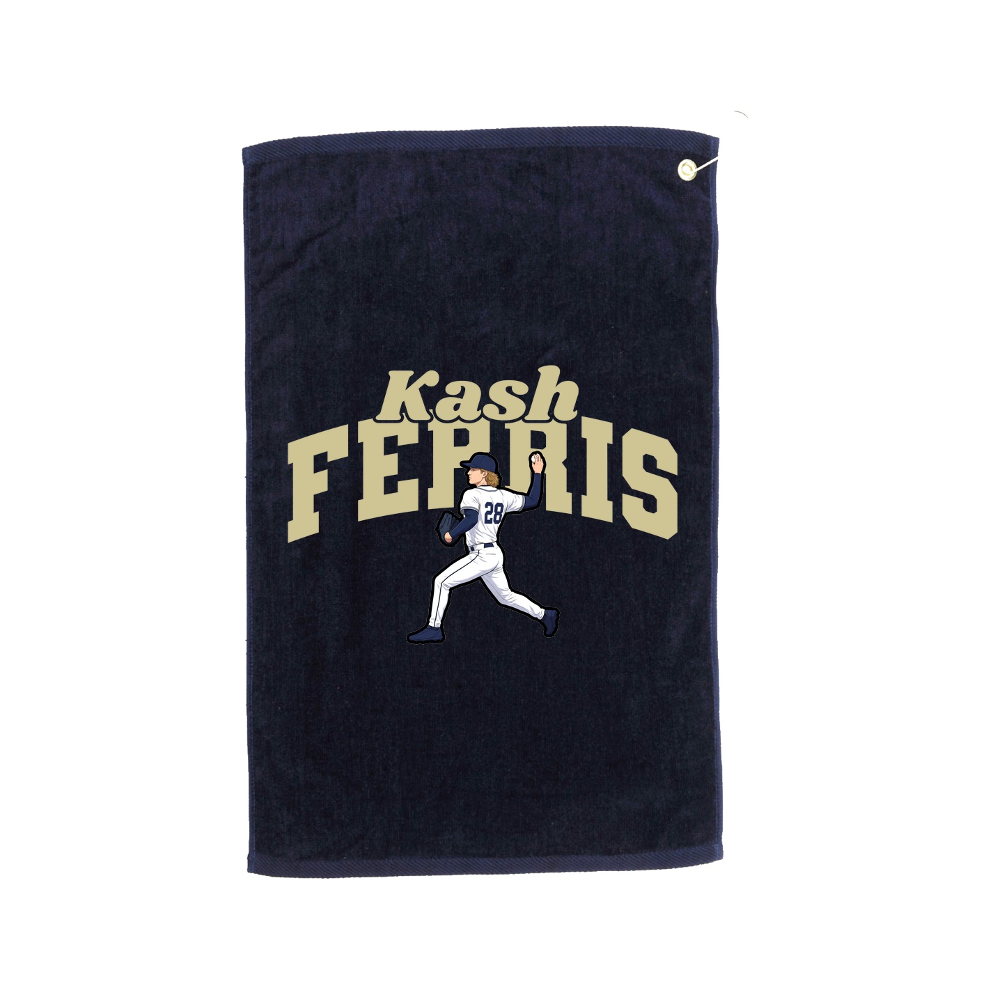 Golf Towel — Signature Arch in Navy