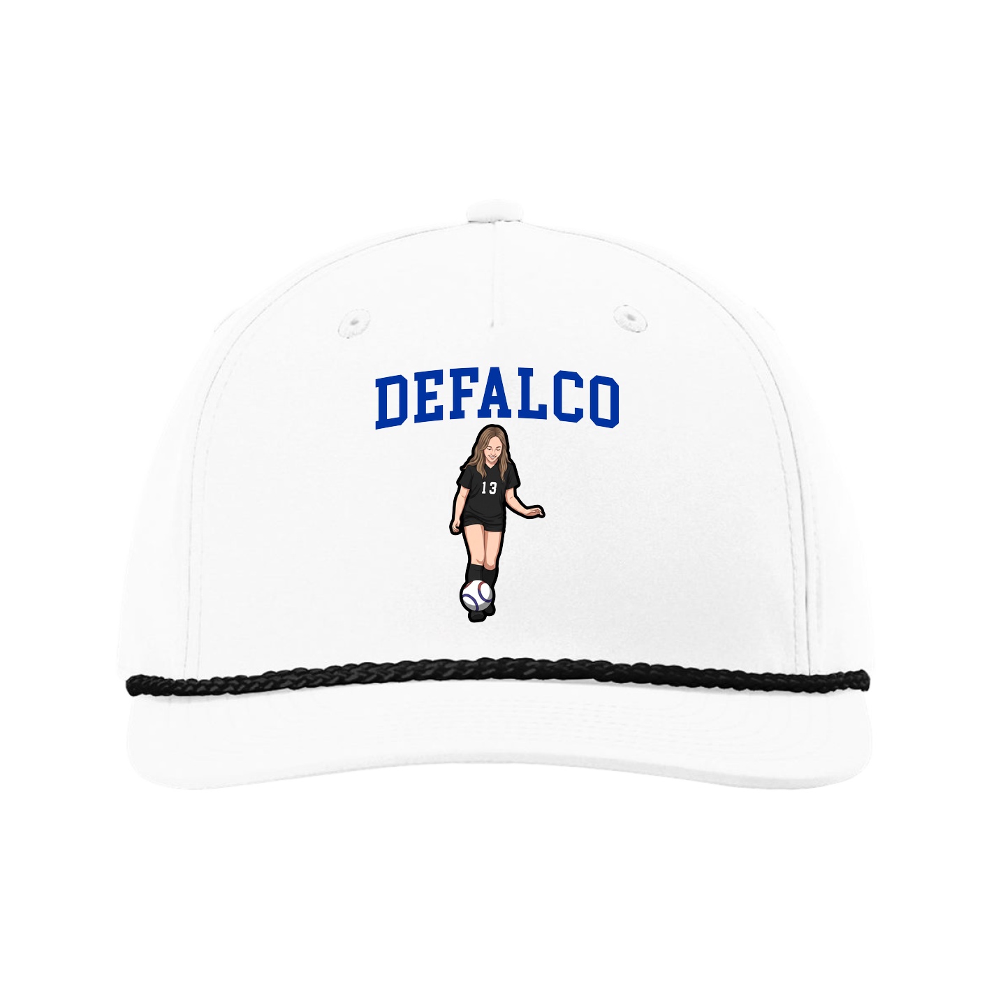 Five-Panel Classic Rope Cap — Shirsey in White