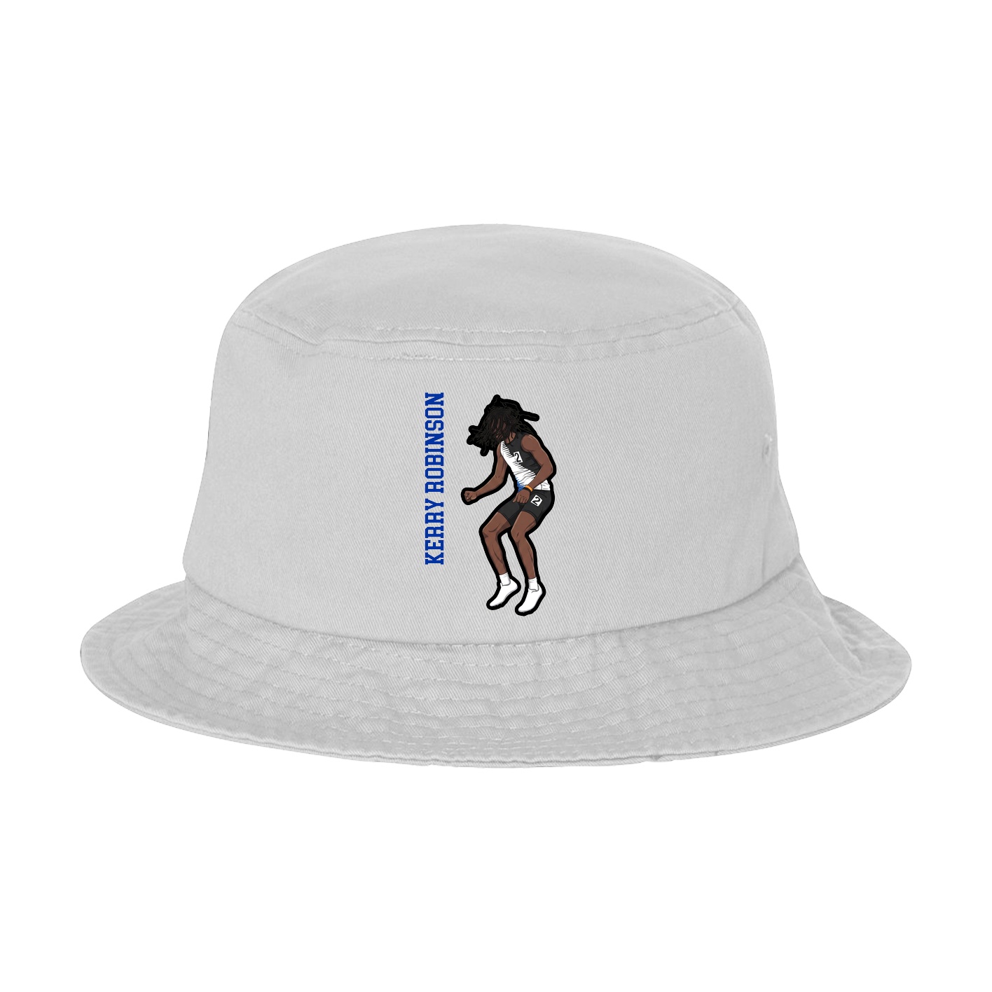 Bucket Cap — Name Vertical in White