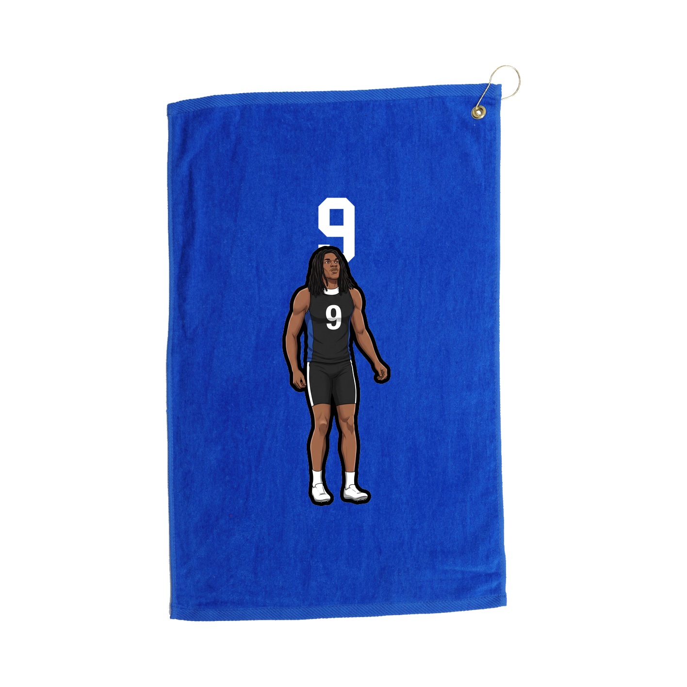 Golf Towel — Number Top in Royal