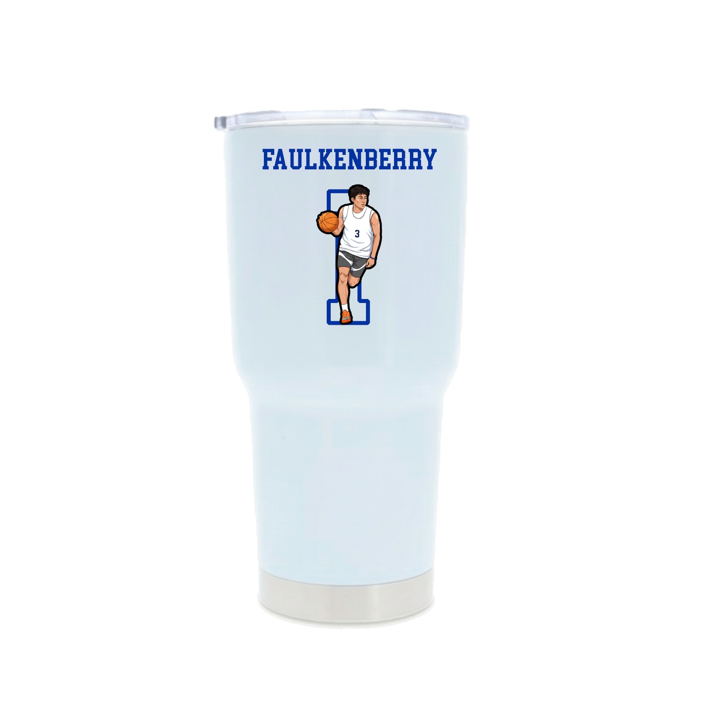 30oz Stainless Steel Tumbler — Shirsey in White