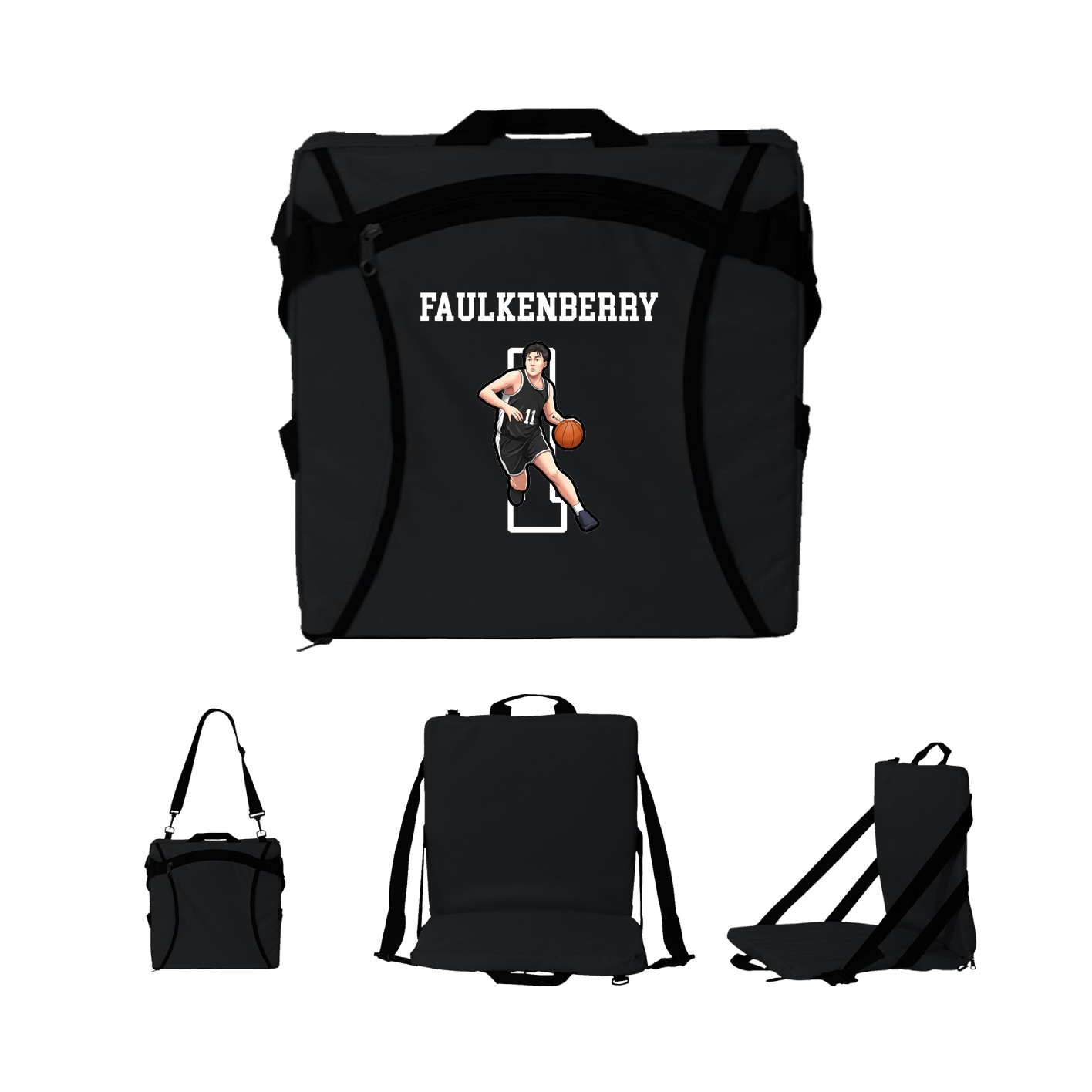 Folding Stadium Seat — Shirsey in Black