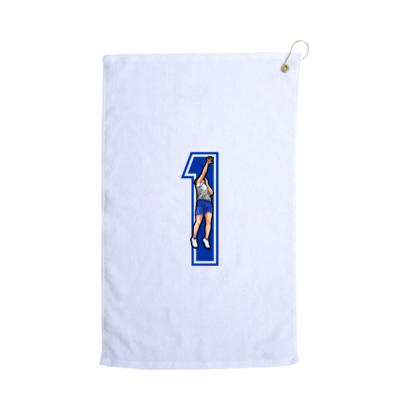 Golf Towel — Number in White