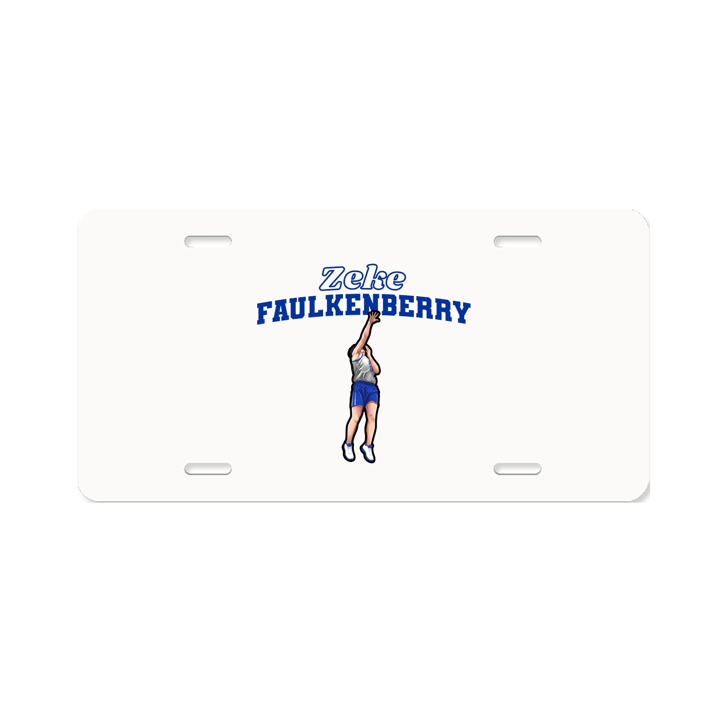 License Plate — Name Arch in Classic