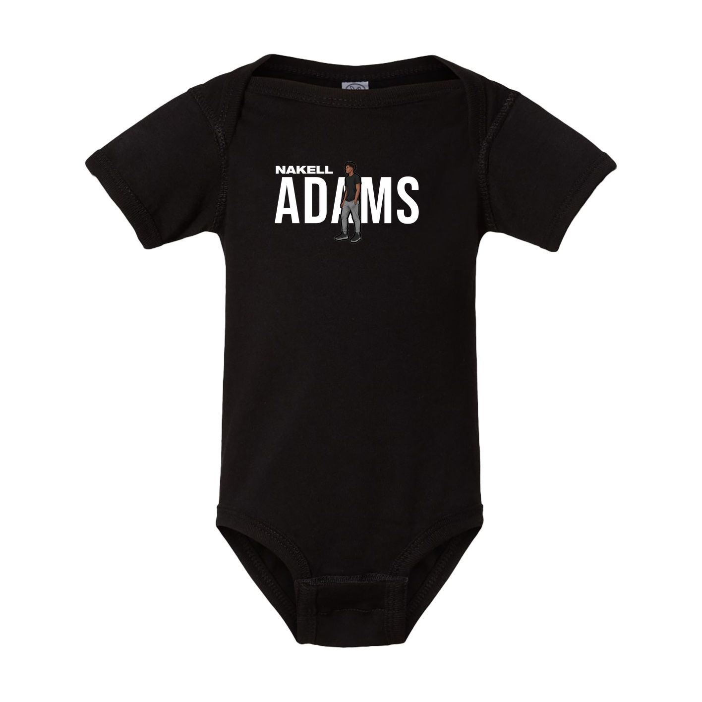 Baby Onesie — Player Name in Black