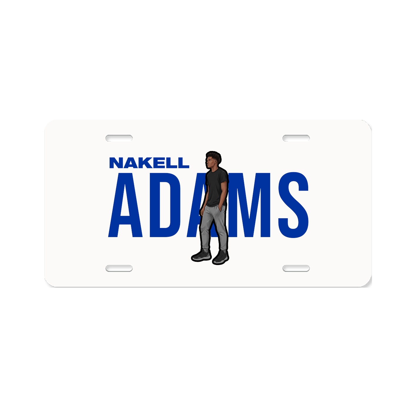 License Plate — Player Name in Classic