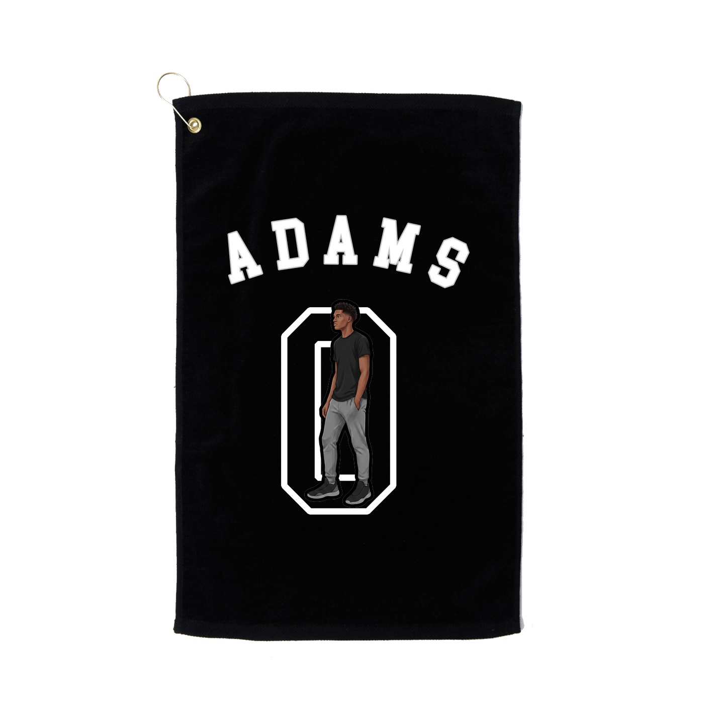 Golf Towel — Shirsey Arch in Black