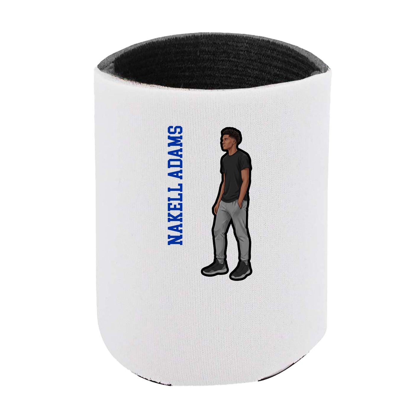 Can Holder — Name Vertical in White