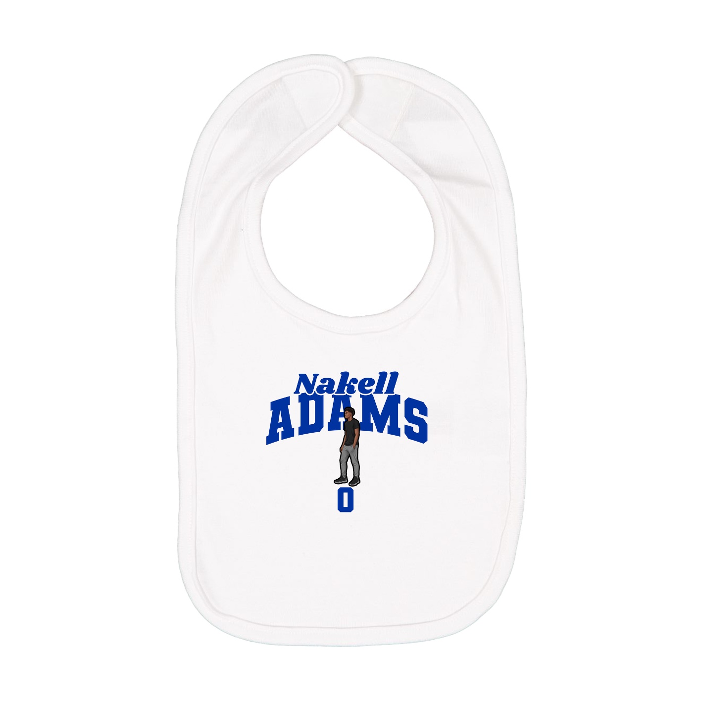 Infant Bib — Signature Arch in White