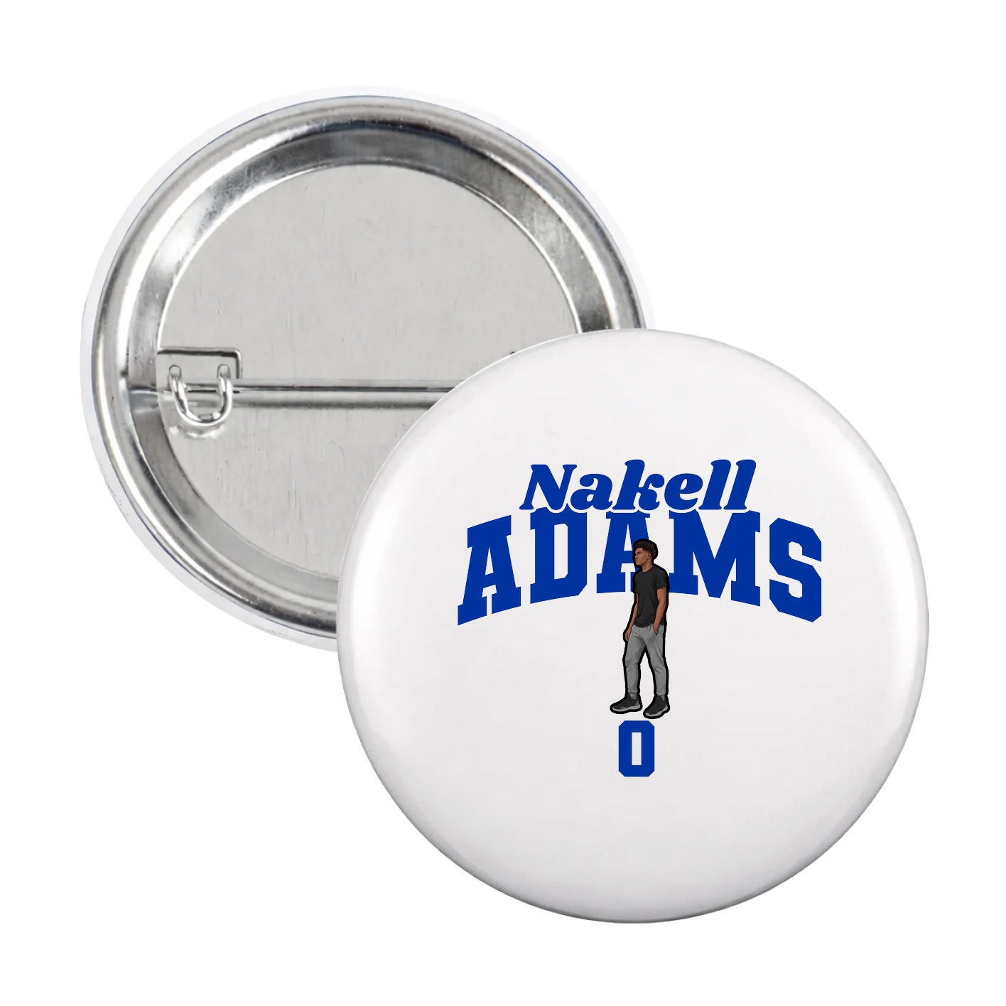 Game Day Button — Signature Arch in White