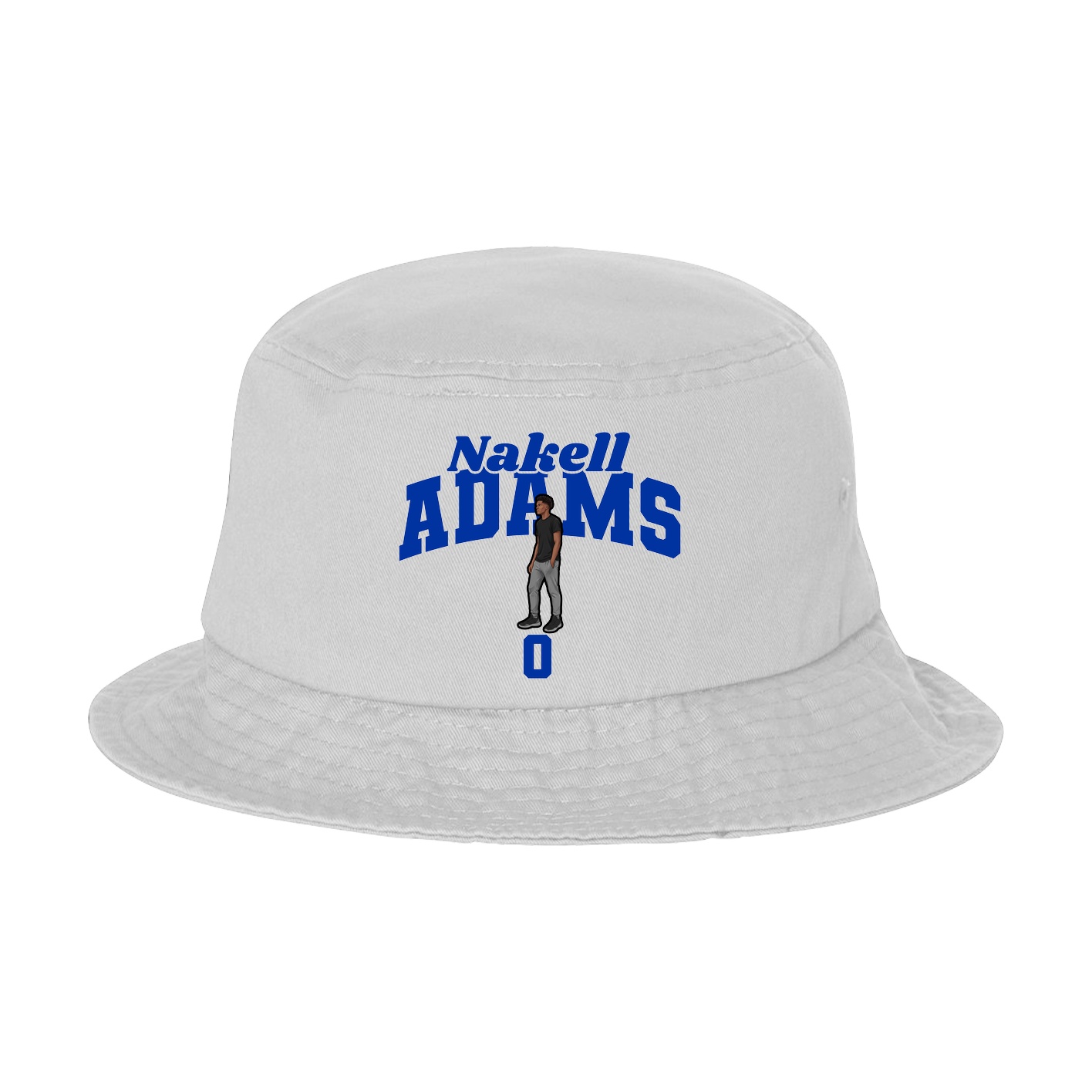 Bucket Cap — Signature Arch in White