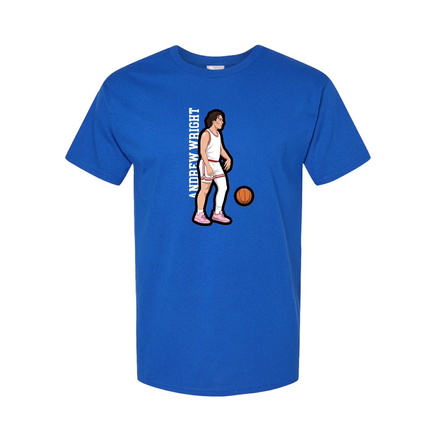 Youth Tee — Name Vertical in Royal
