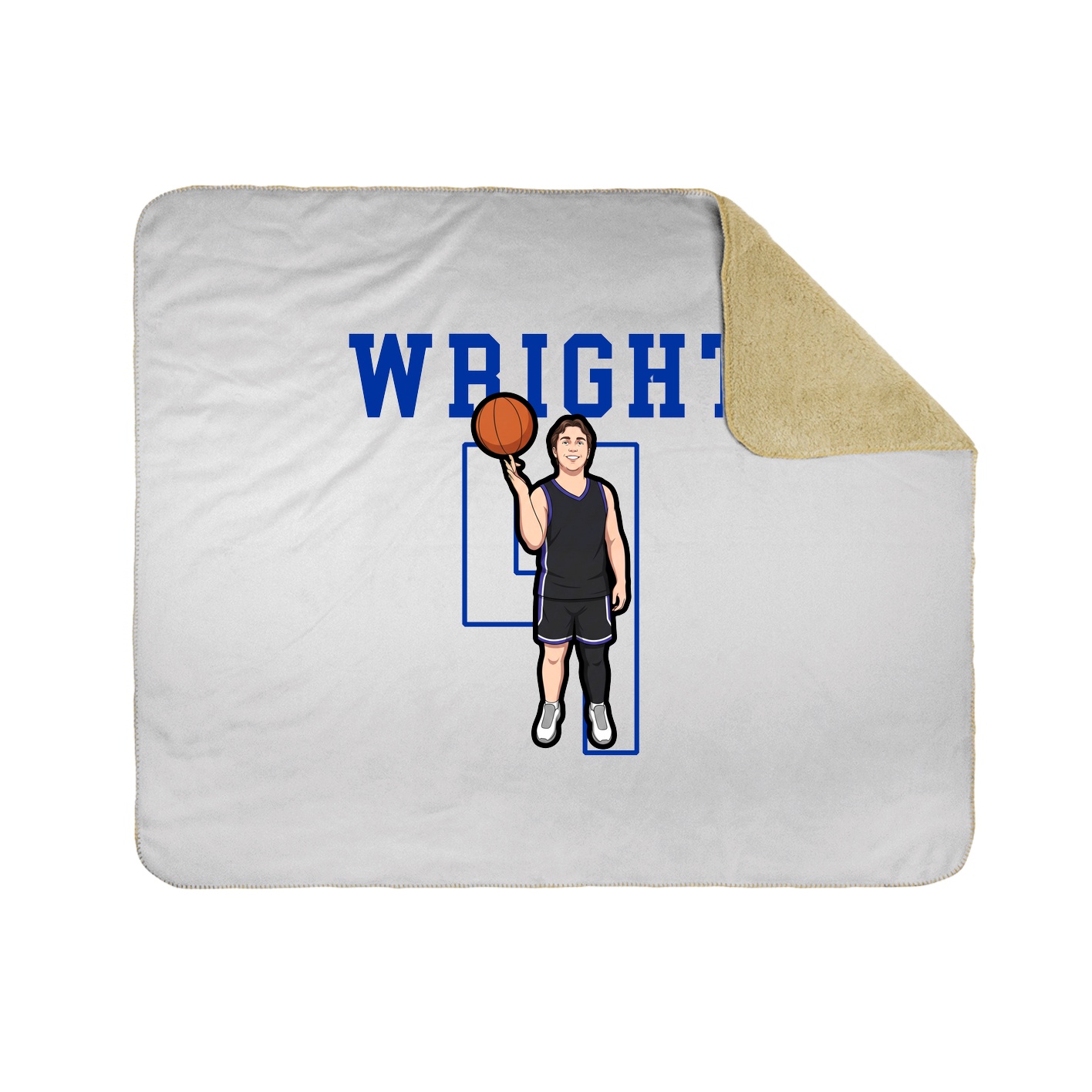 50x60 Sherpa Lined Throw Blanket