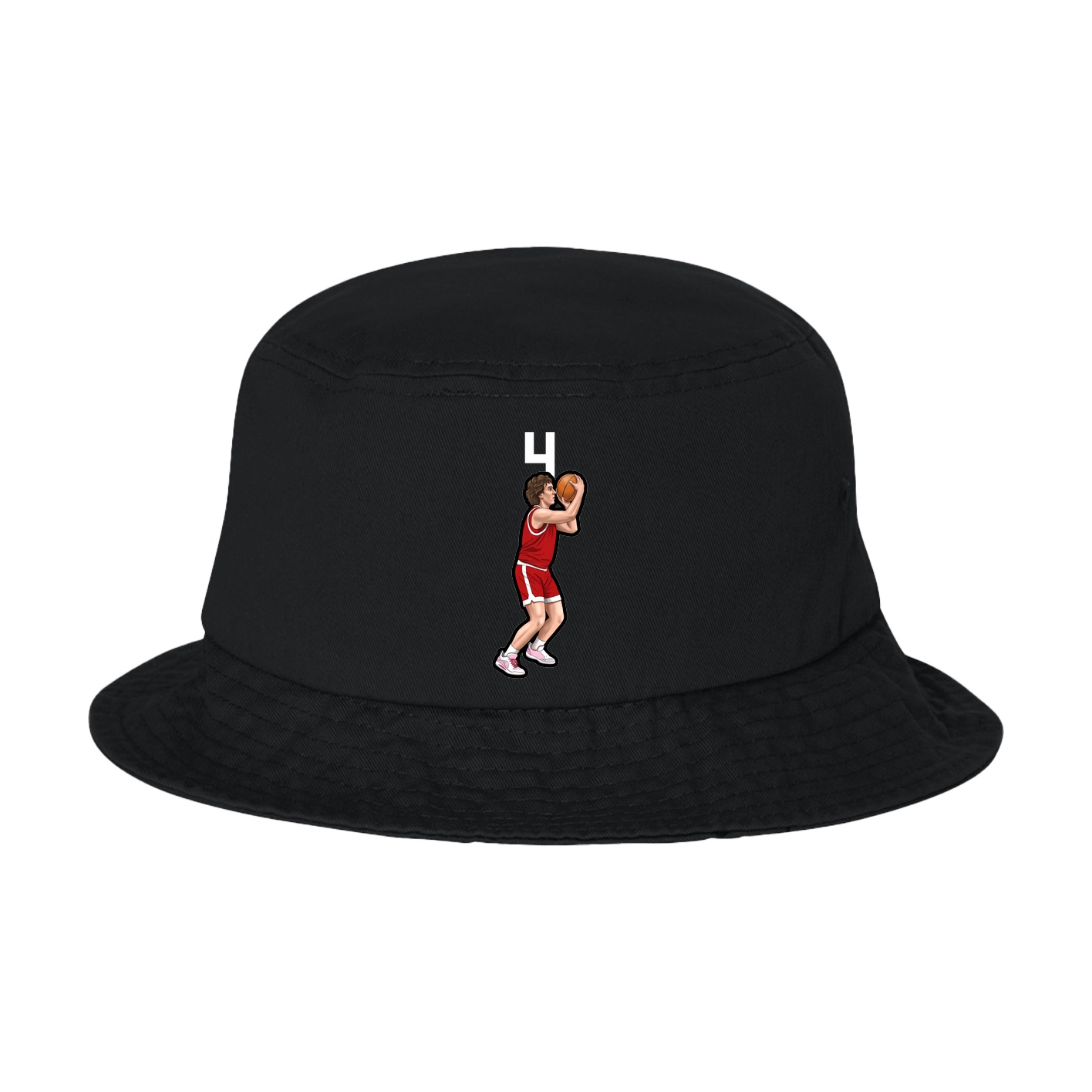 Bucket Cap — Number Top in Black