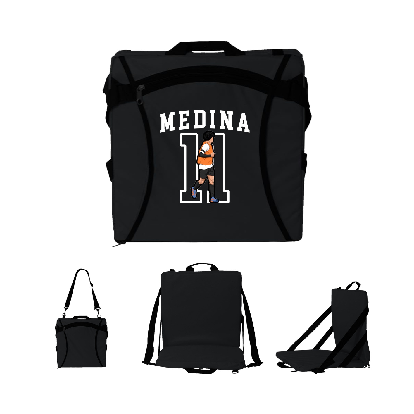 Folding Stadium Seat — Shirsey in Black