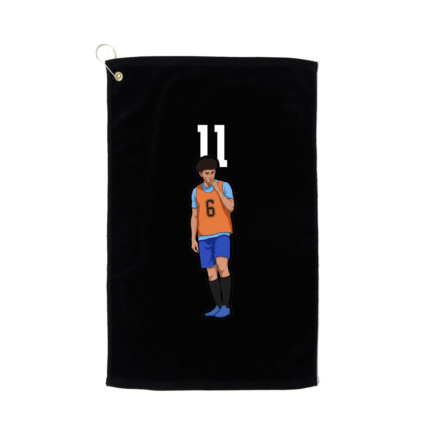 Golf Towel — Number Top in Black