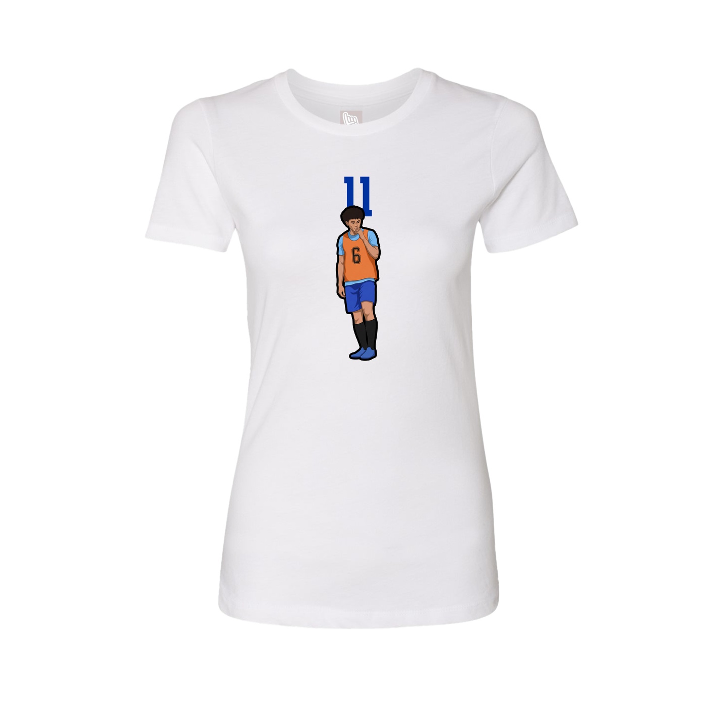 Womens Tee — Number Top in White