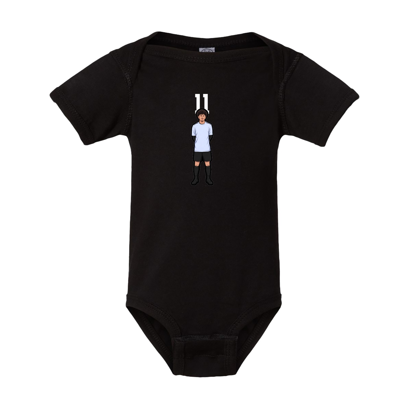 Baby Onesie — Number Top in Black