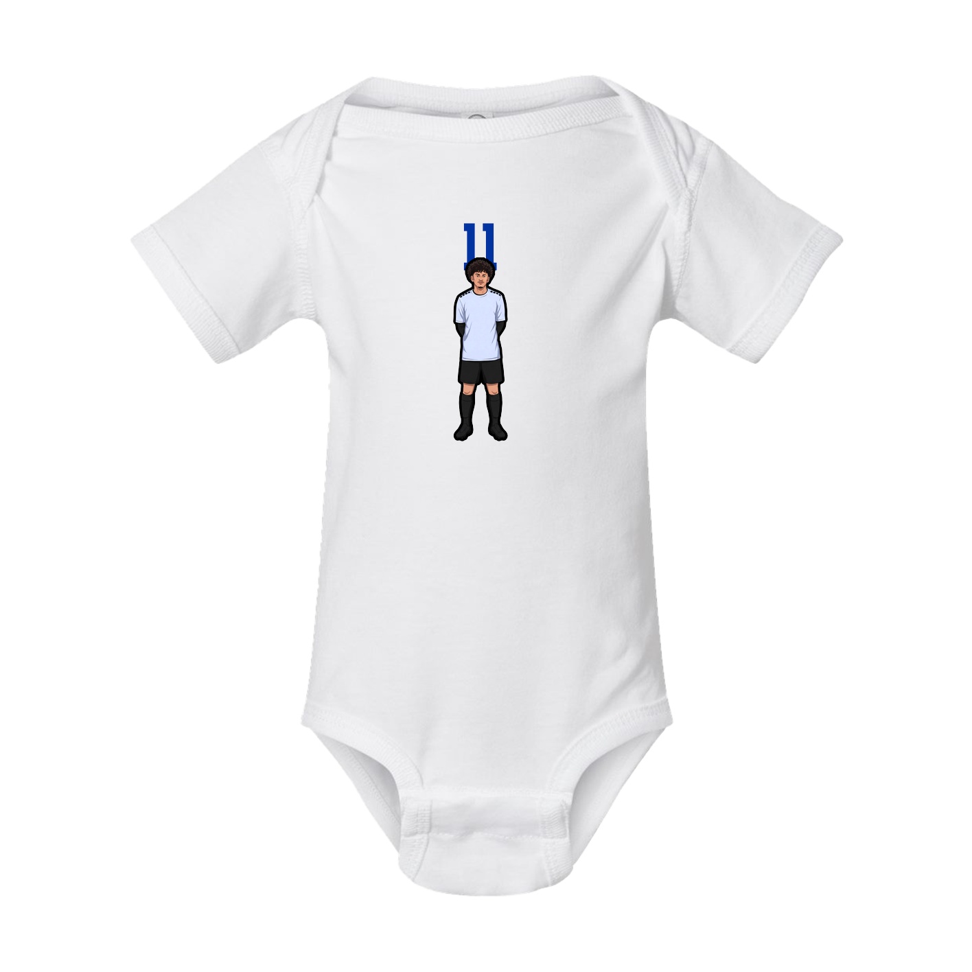 Baby Onesie — Number Top in White