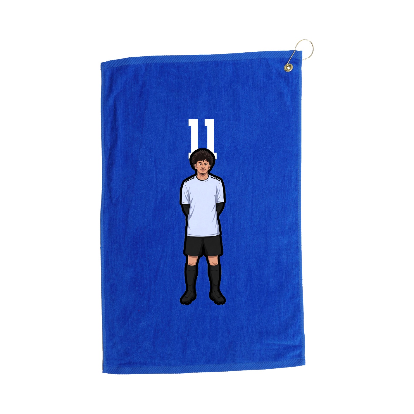 Golf Towel — Number Top in Royal