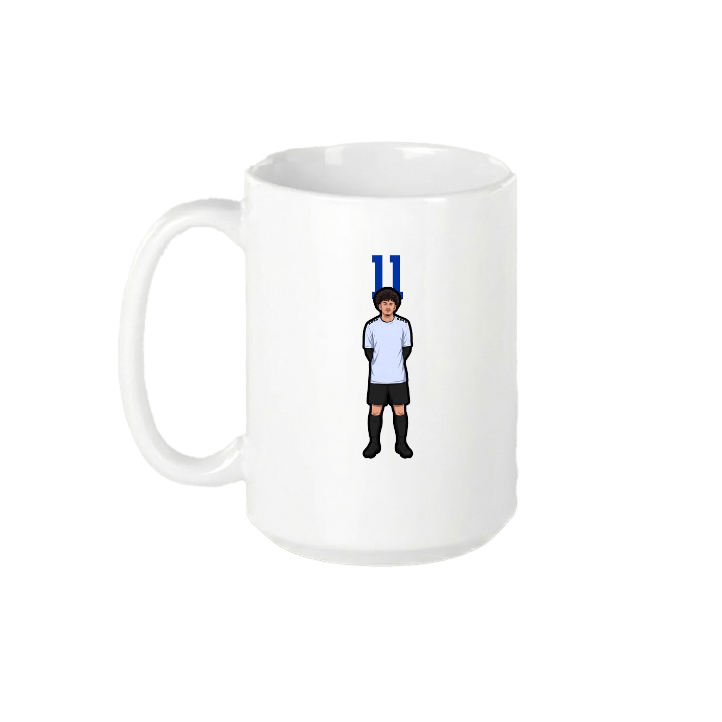 15oz Coffee Mug — Number Top in White