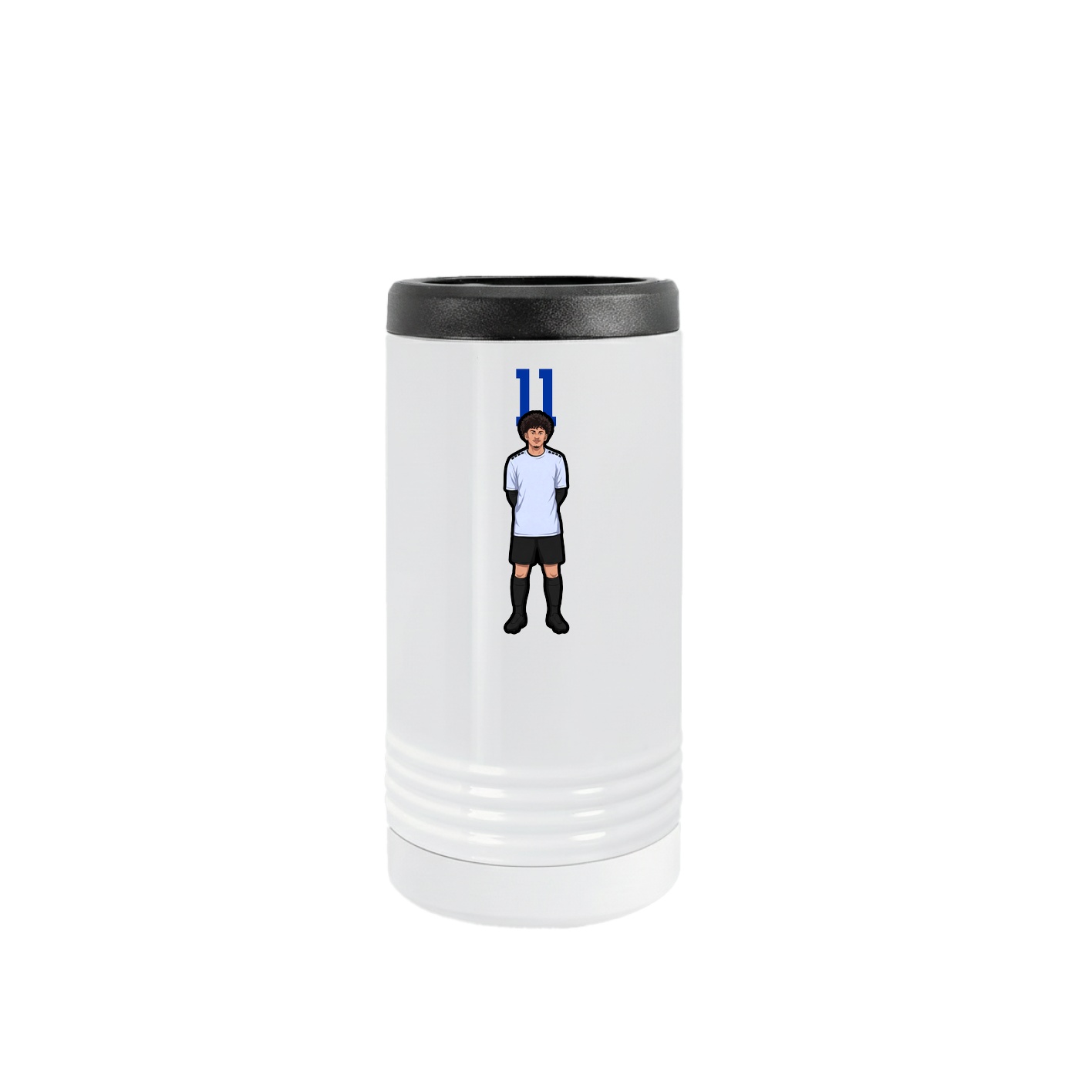 Slim Beverage Holder — Number Top in White
