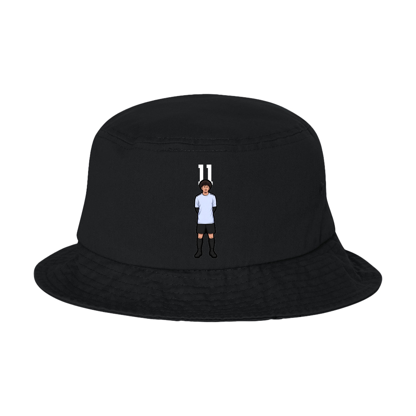 Bucket Cap — Number Top in Black