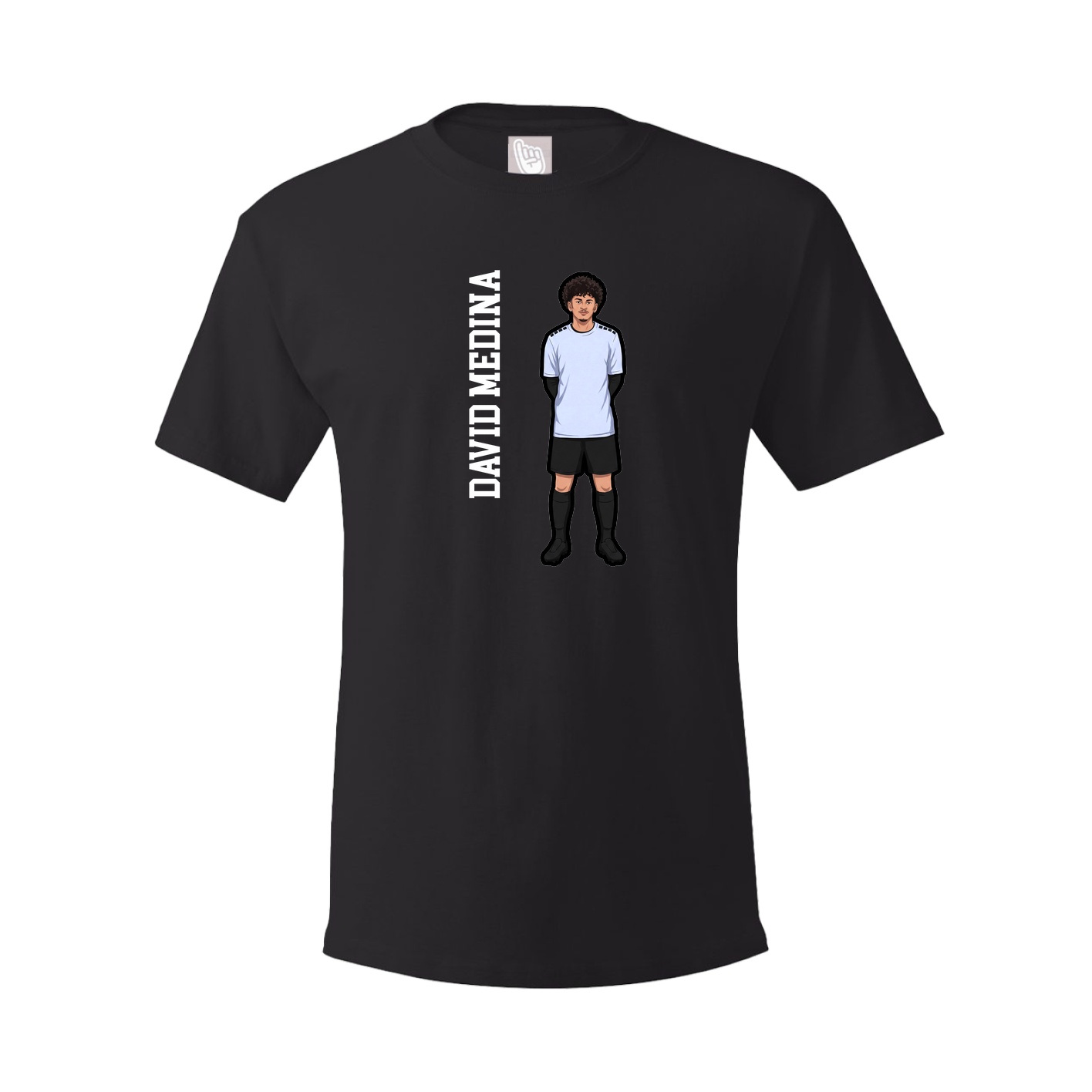 Youth Tee — Name Vertical in Black