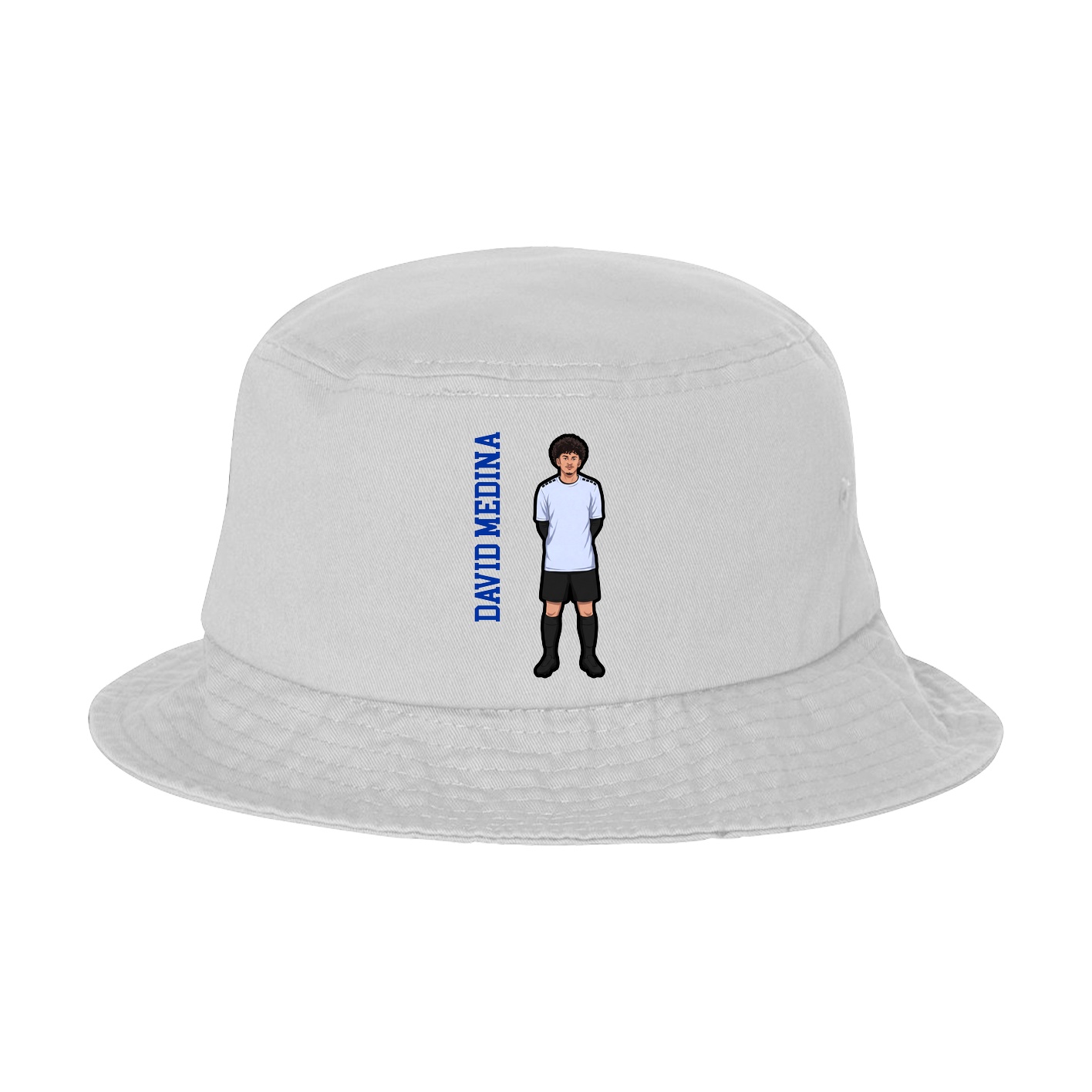 Bucket Cap — Name Vertical in White