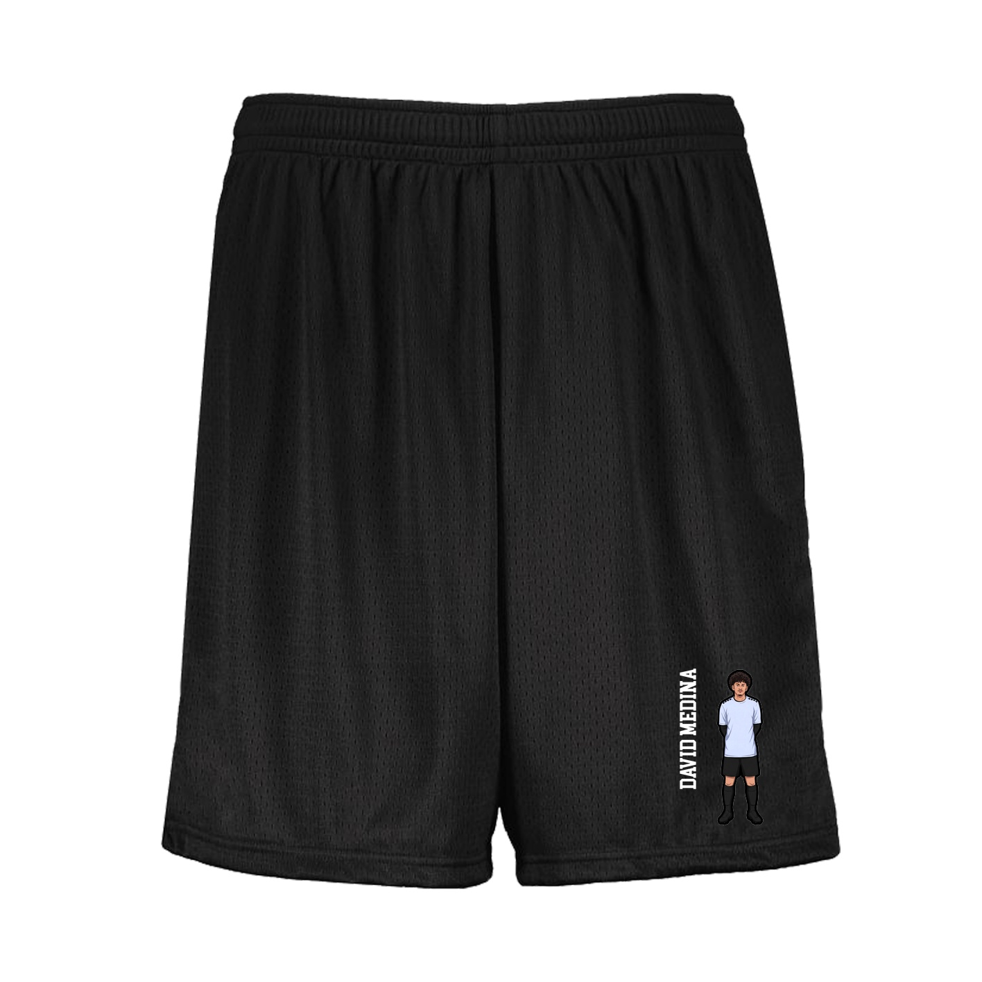 Shorts — Name Vertical in Black