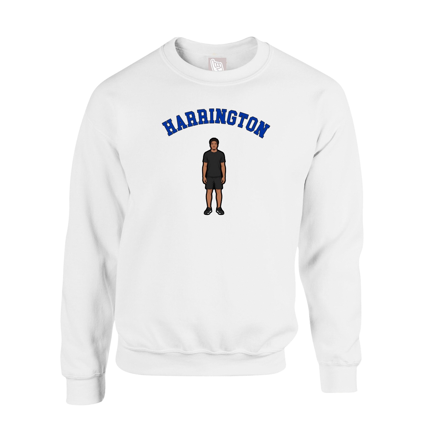 Fleece Crew — Shirsey Arch in White