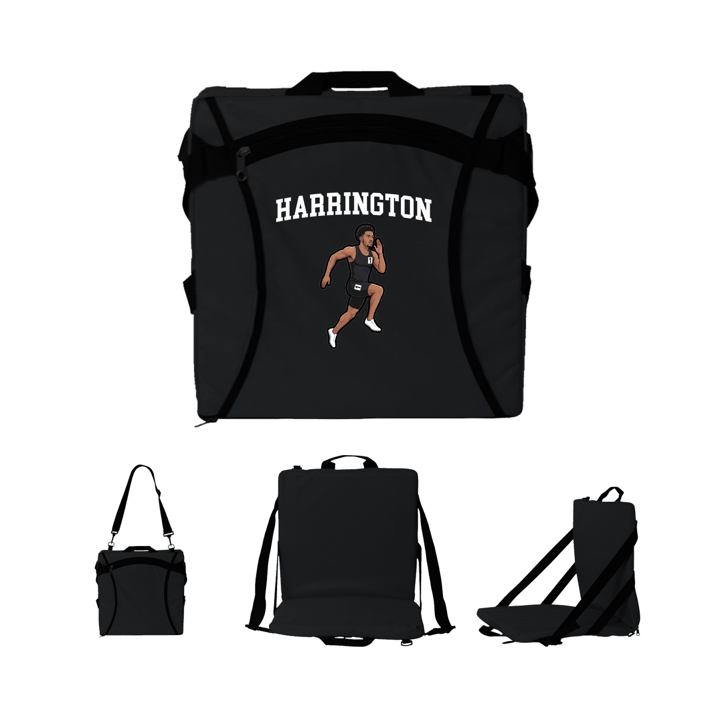 Folding Stadium Seat — Shirsey in Black