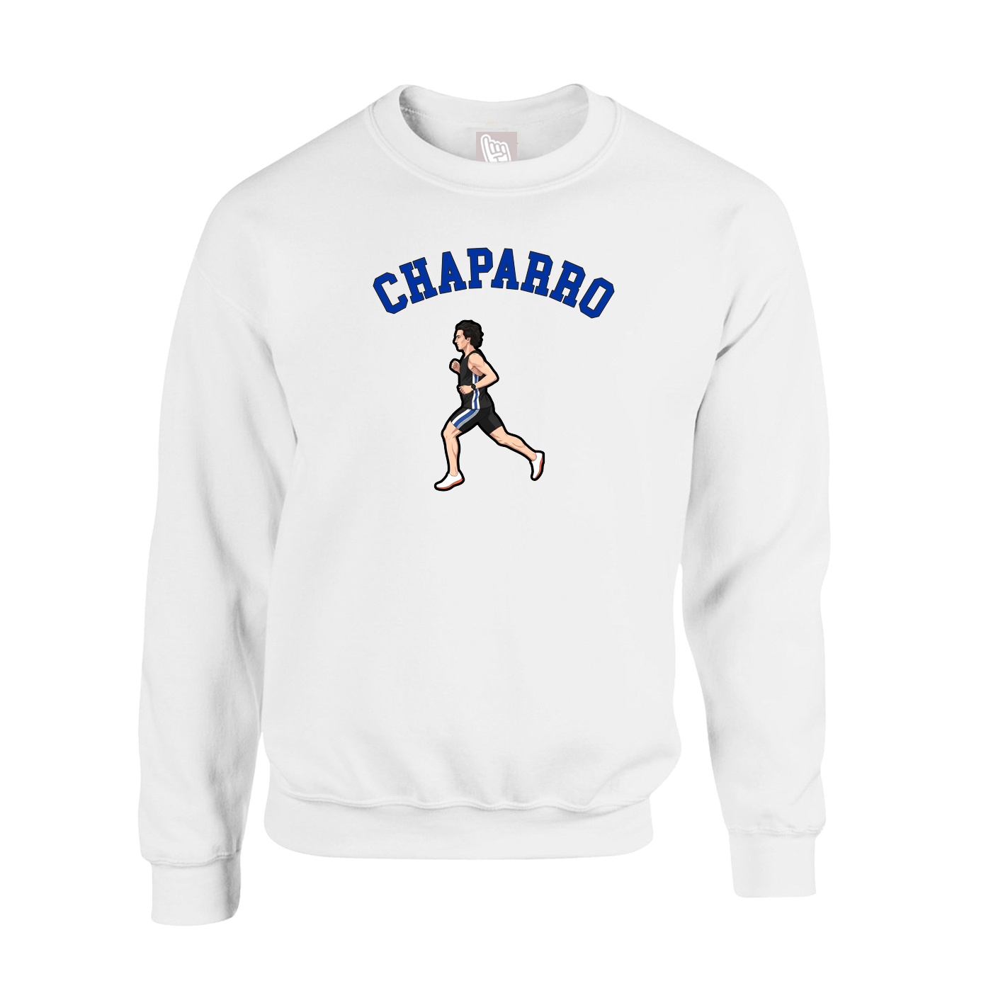 Fleece Crew — Shirsey Arch in White
