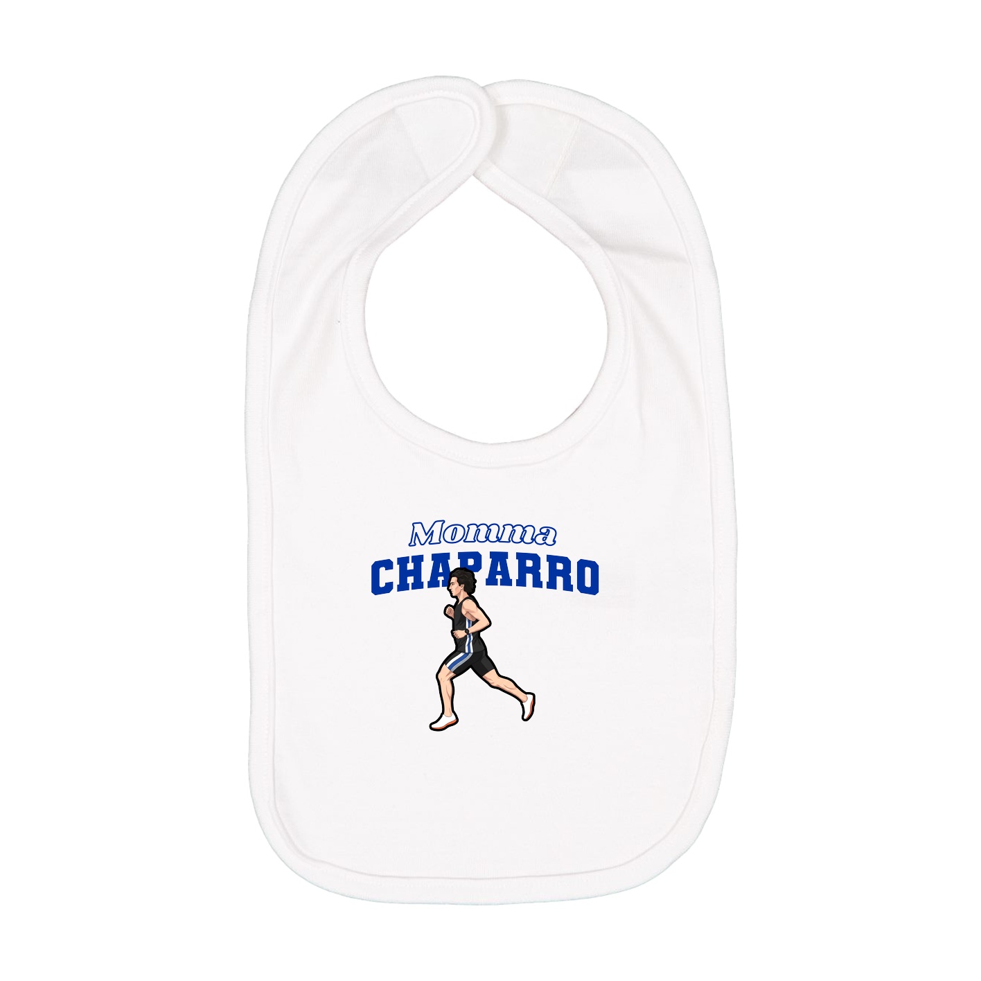 Infant Bib — Mothers Day Block in White