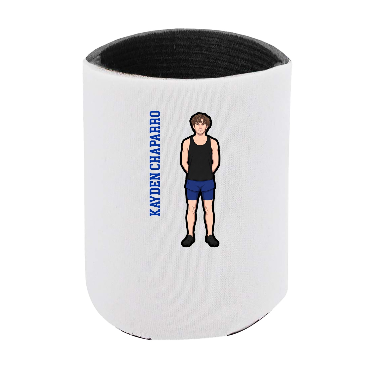 Can Holder — Name Vertical in White