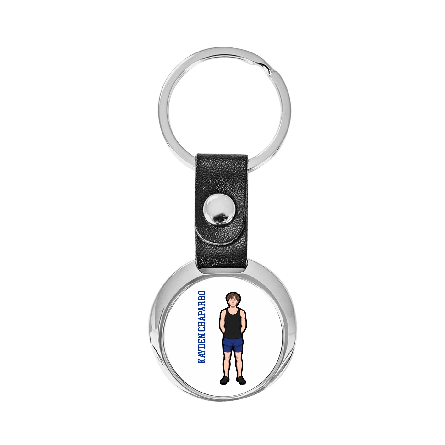 Key Chain — Name Vertical in Classic