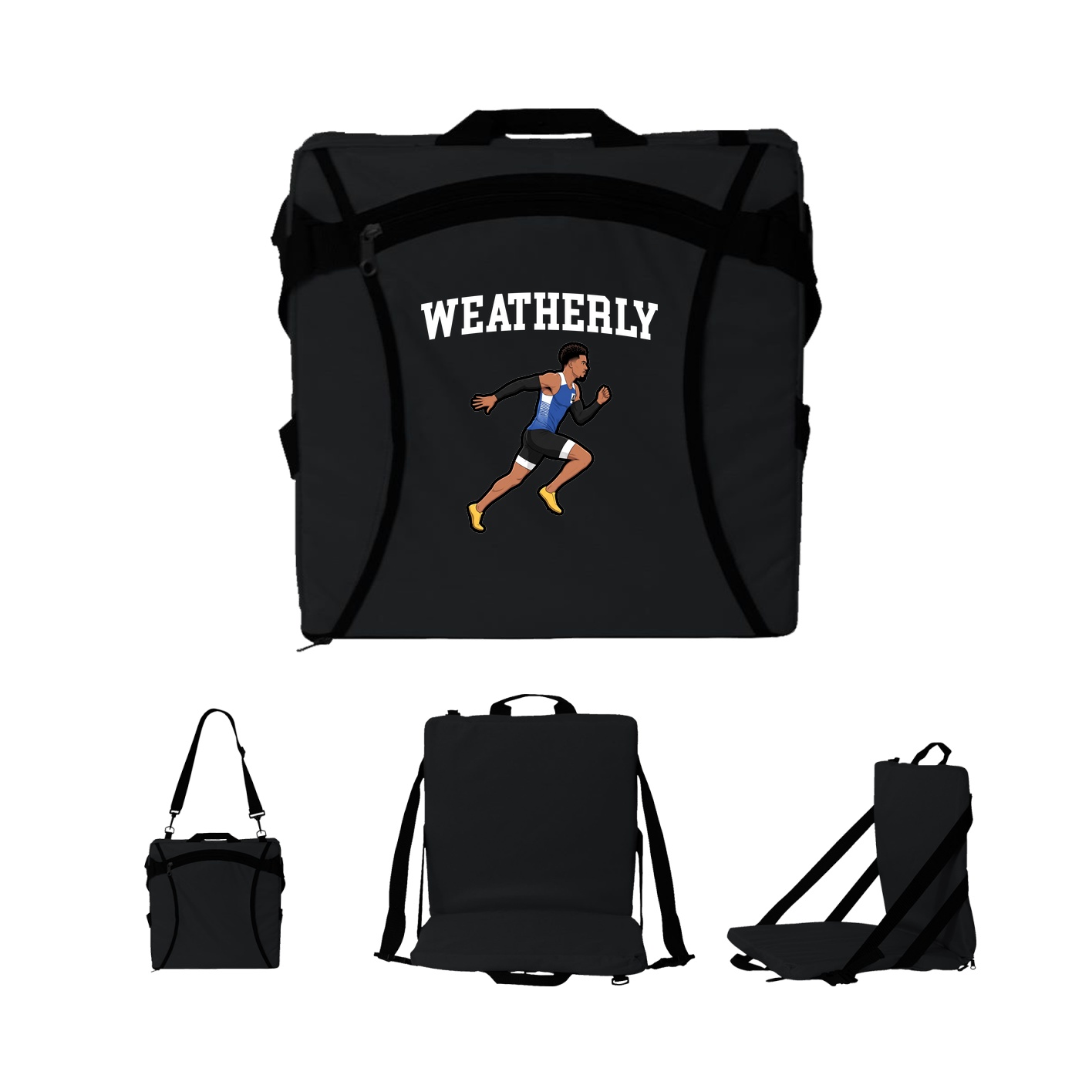 Folding Stadium Seat — Shirsey in Black