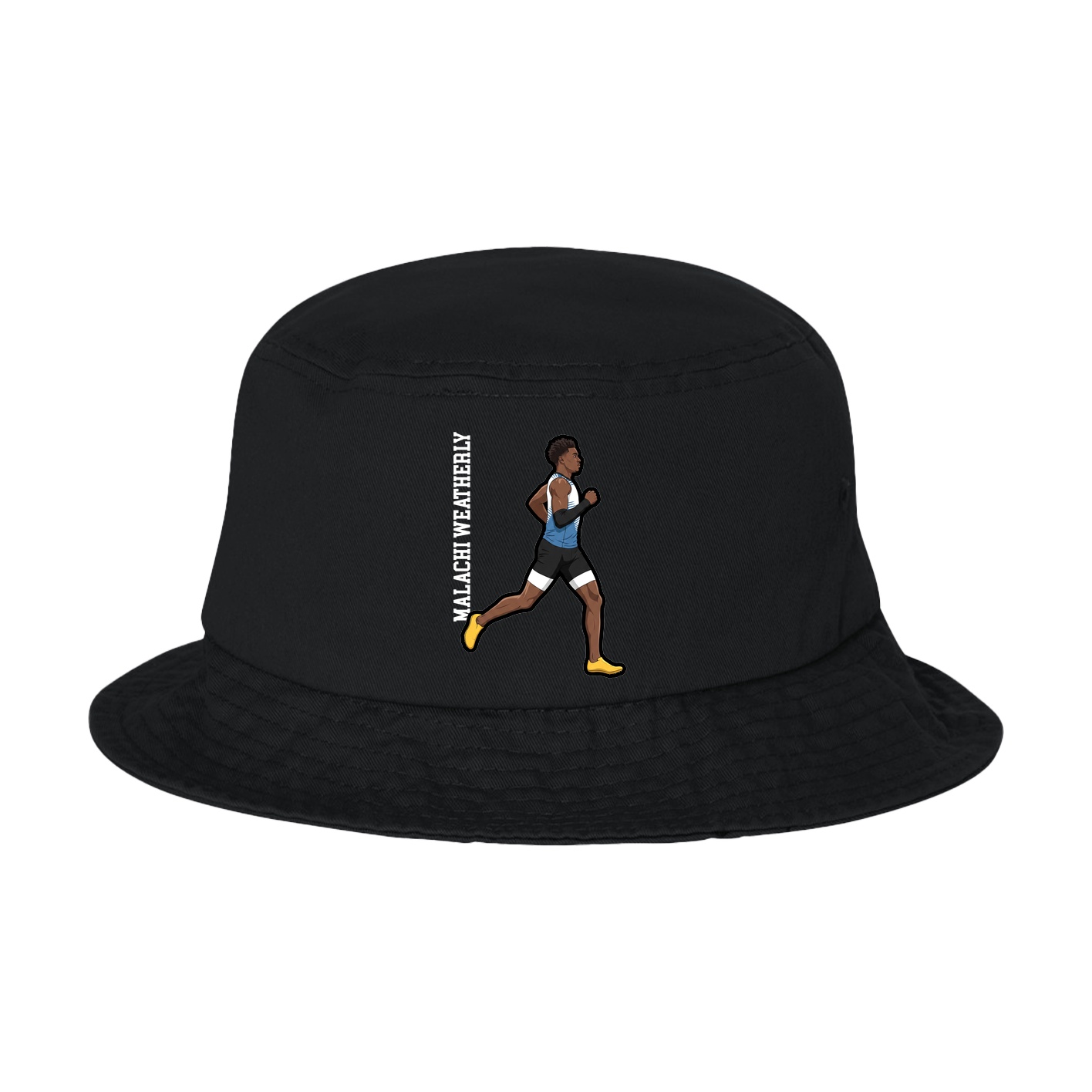 Bucket Cap — Name Vertical in Black