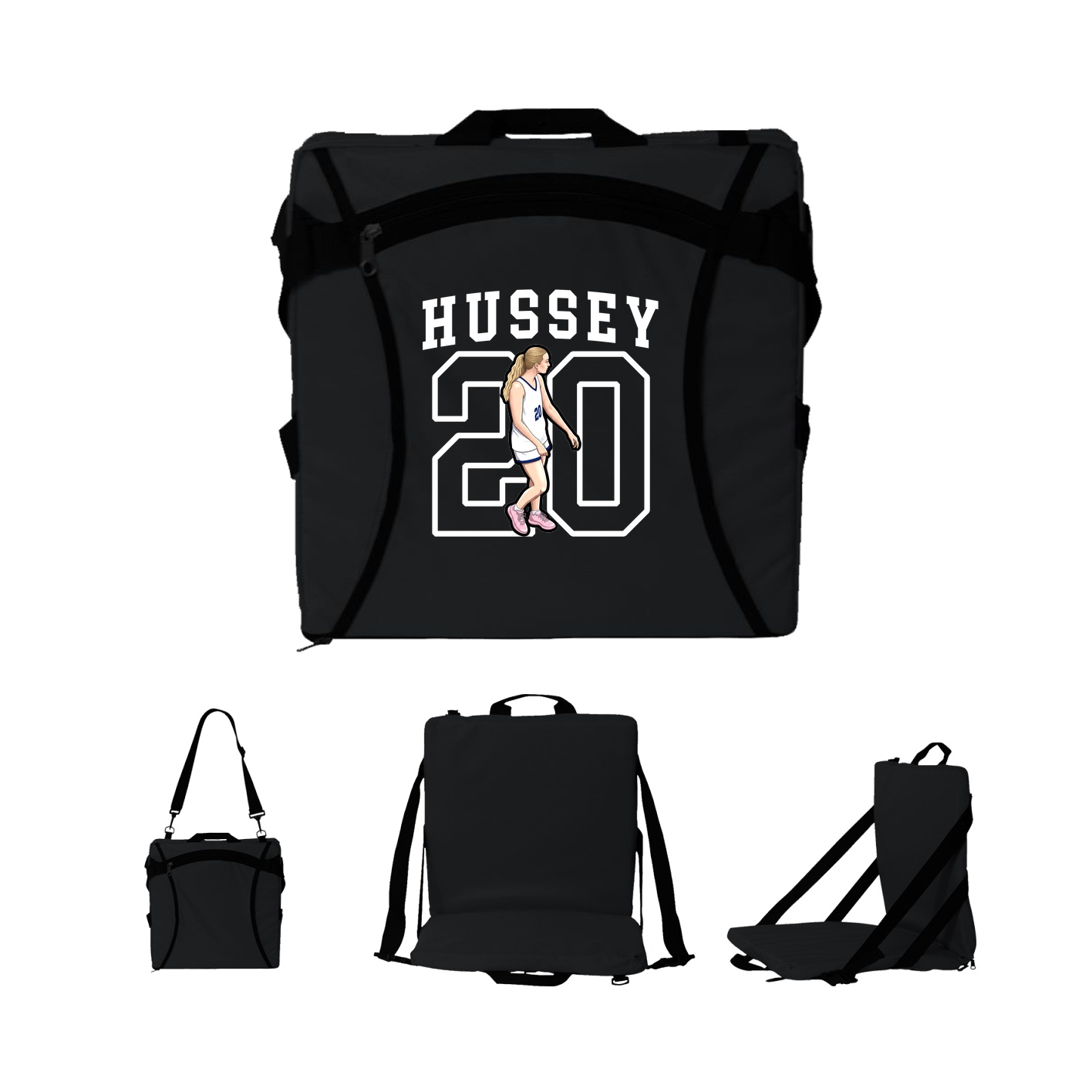 Folding Stadium Seat — Shirsey in Black