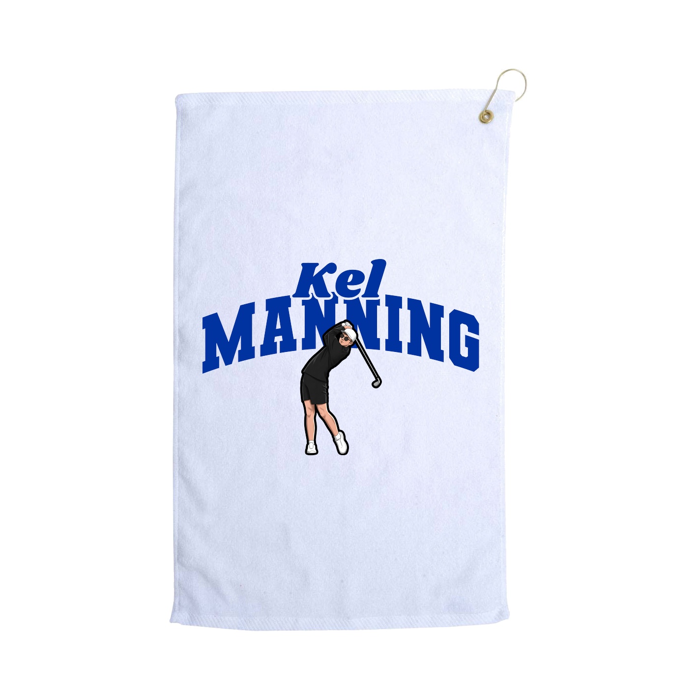 Golf Towel — Signature Arch in White