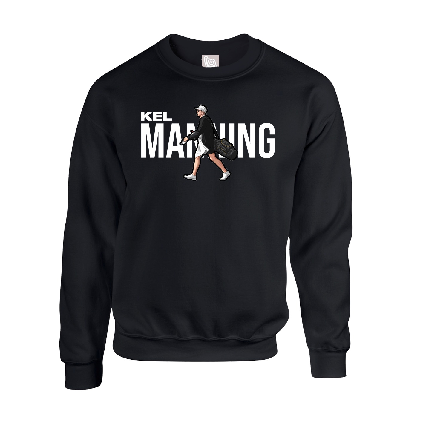 Fleece Crew — Player Name in Black