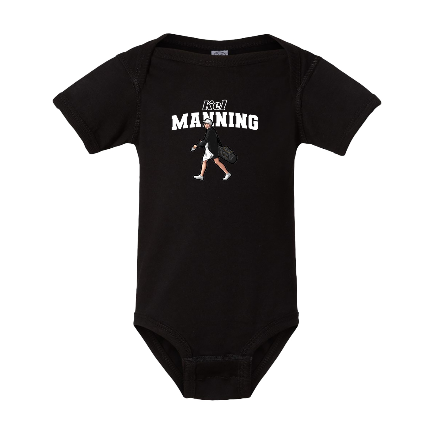 Baby Onesie — Name Arch in Black