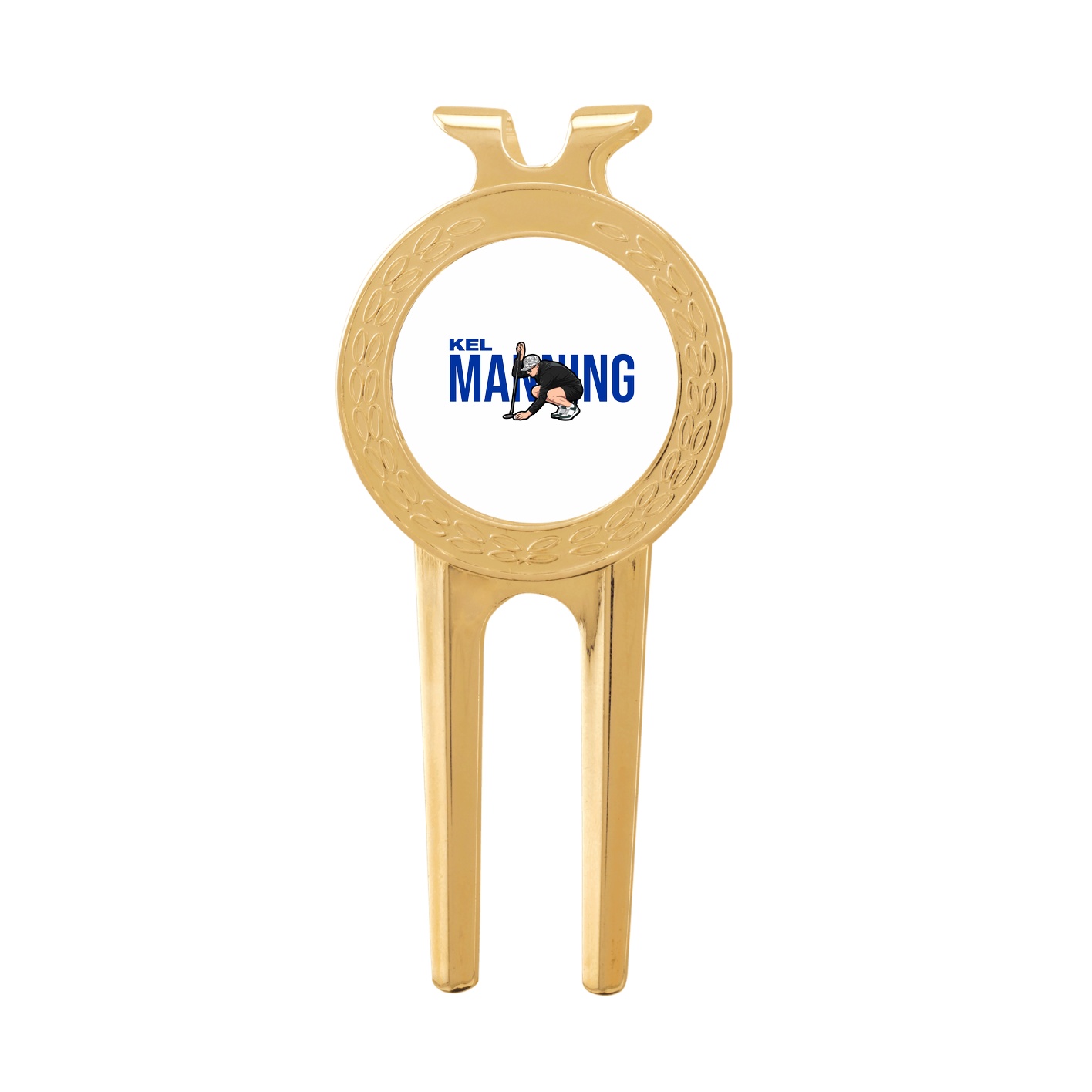 Divot Tool with Ball Marker — Player Name in Classic