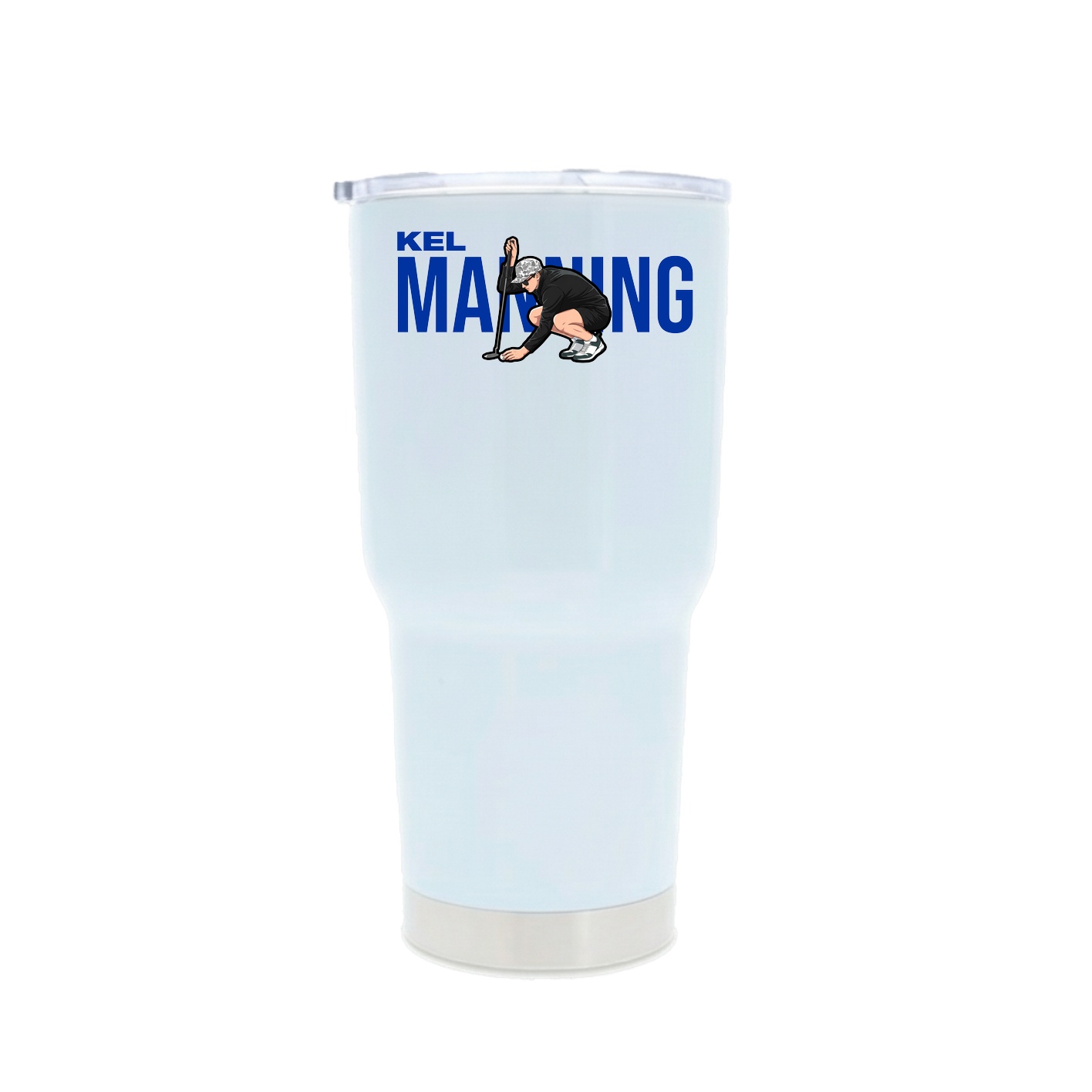 30oz Stainless Steel Tumbler — Player Name in White