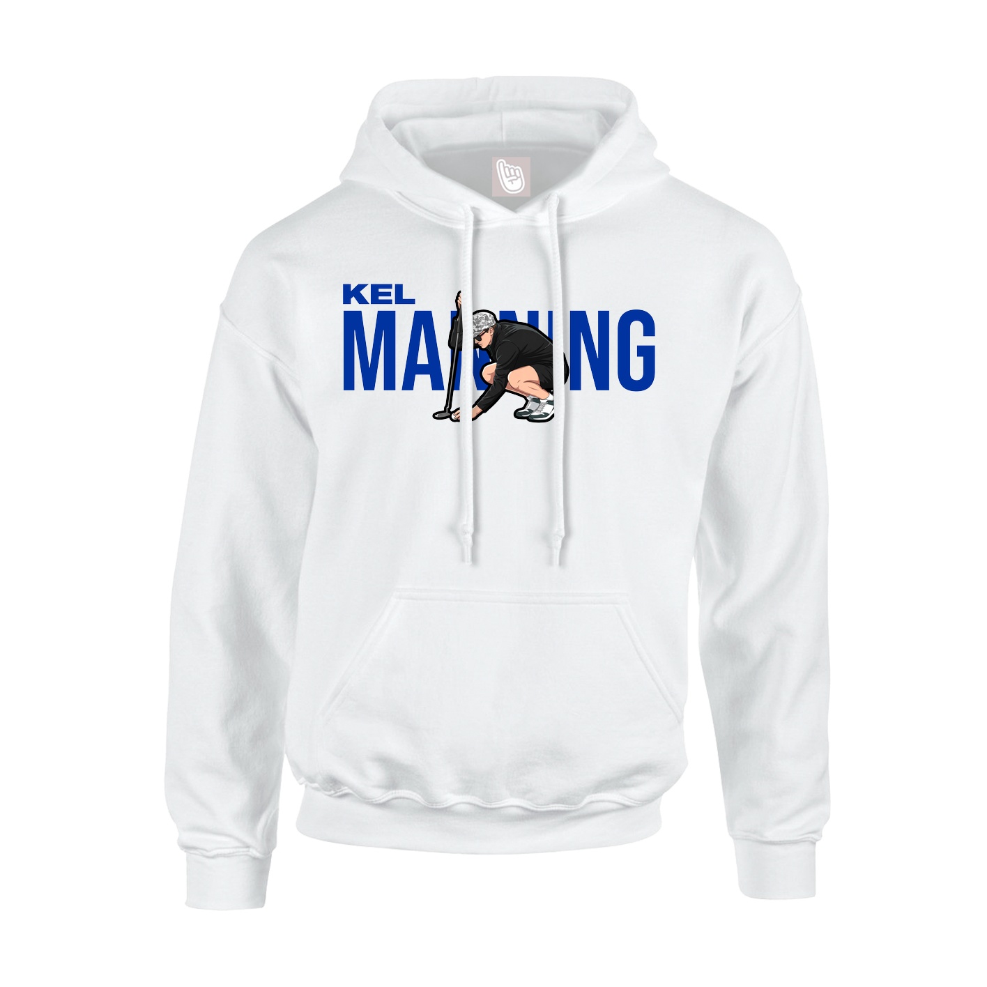 Youth Hoodie — Player Name in White